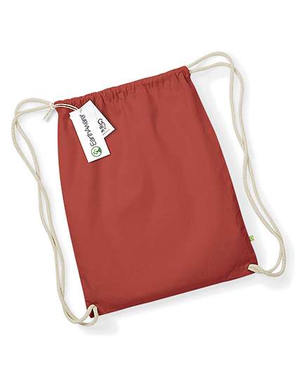 Westford Mill EarthAware® Organic Gymsac Orange Rust 37 x 47 cm (WM810)