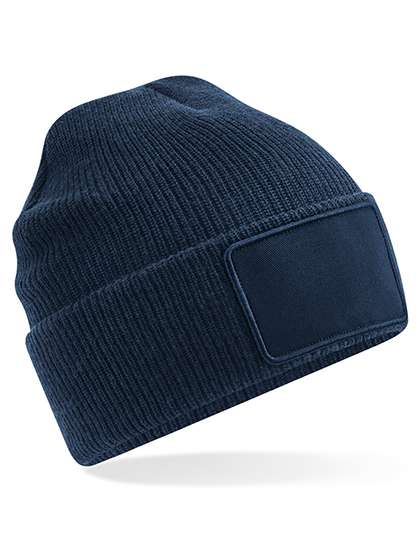 Beechfield Removable Patch Thinsulate(TM) Beanie French Navy One Size (CB540)