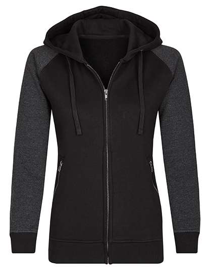 Miners mate my mate - Ladies´ Zip Hoody Black/Heather Black XXL (MY720)