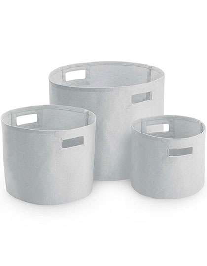 Westford Mill Canvas Storage Tub Light Grey M (28 x 24 cm) (WM574)