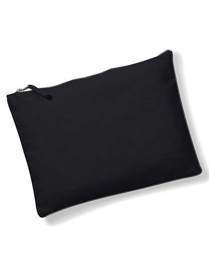 Westford Mill Canvas Accessory Pouch Black M (22.5 x 16 cm) (WM530)